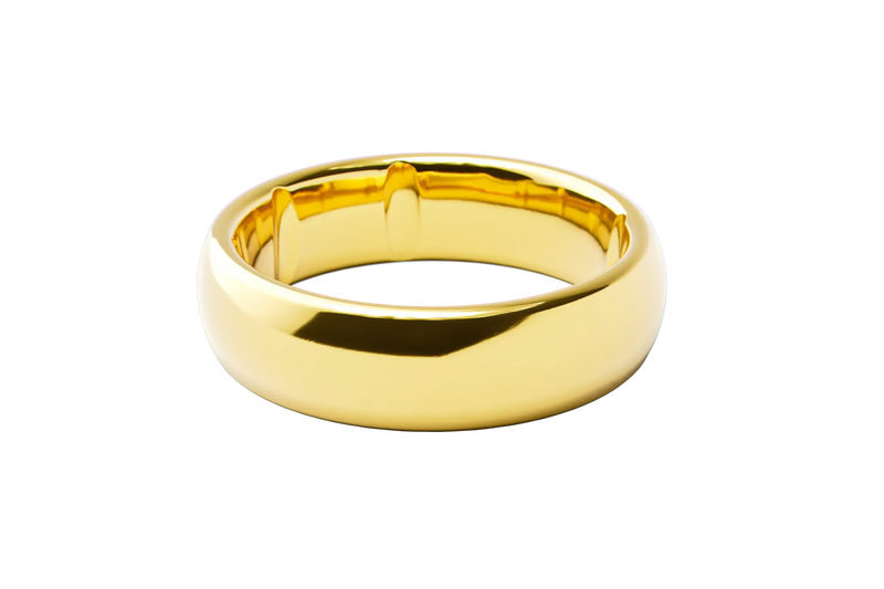 Groove Ring® Tungsten 6mm - 24k Gold