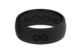 Solid Midnight Black Ring