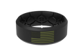 Edge Hero - America Black &amp; Moss Green Flag Ring