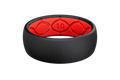 Solid Midnight Black &amp; Raspberry Red Ring
