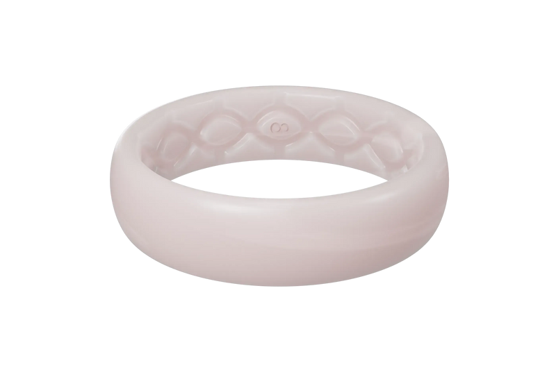 Solid Pearl Rose Thin Ring
