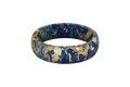 Blue Swirl Thin Ring