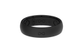 Solid Midnight Black Thin Ring
